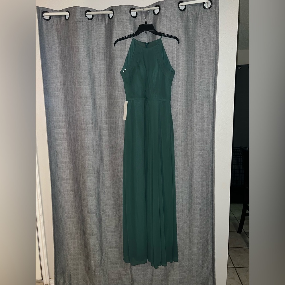 NWT Azazie dress Dark Green